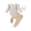 (0-3M, Khaki) Completo autunnale per 3 pezzi. 1