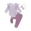 (9-12 Months, Purple) Completo autunnale per 3 pezzi. 1
