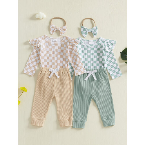 (3-6M, green) Completo autunnale per 3 pezzi. 2