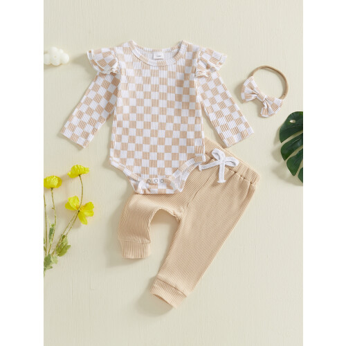 (12-18M, Khaki) Completo autunnale per 3 pezzi. 2