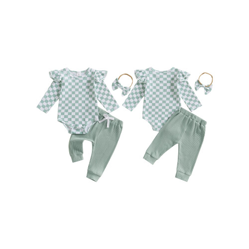 (3-6M, green) Completo autunnale per 3 pezzi. 1
