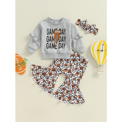 (3-4 Years, Gray) Ensemble automne pour et bandeau. 2