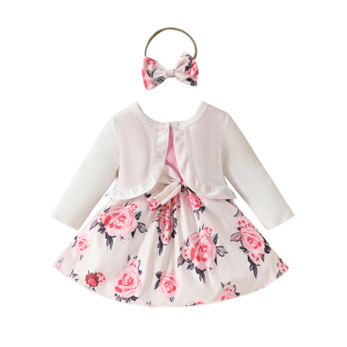 (12-18 Months, White) Completo estivo per per capelli.