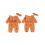 (3-6 Months, Orange) Conjunto de 2 recién nacida. 5