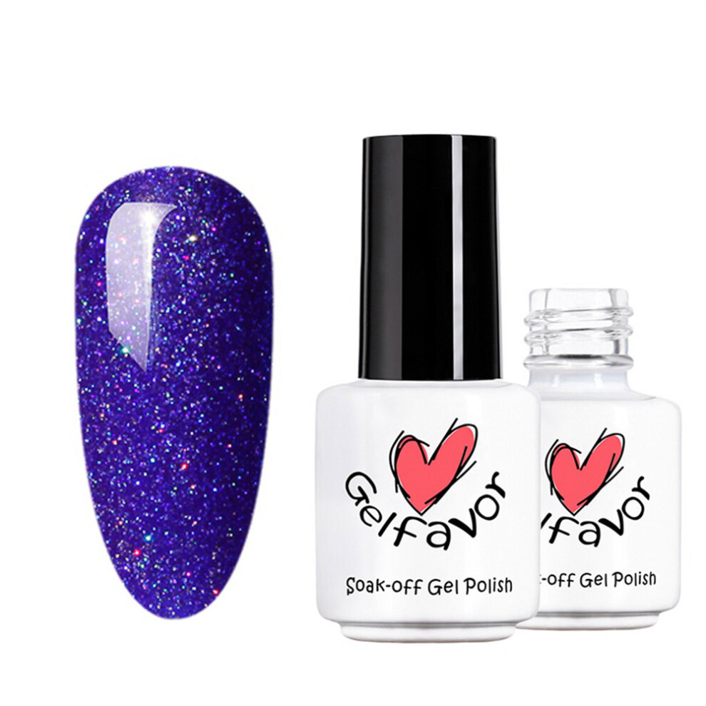 High Quality Glitter Gel Polish UV Gel Polish Natural Sparkle Gel Nail Polish Iridescent Nail Polish Gel Toxin Free Ingredients Long Lasting Smooth A