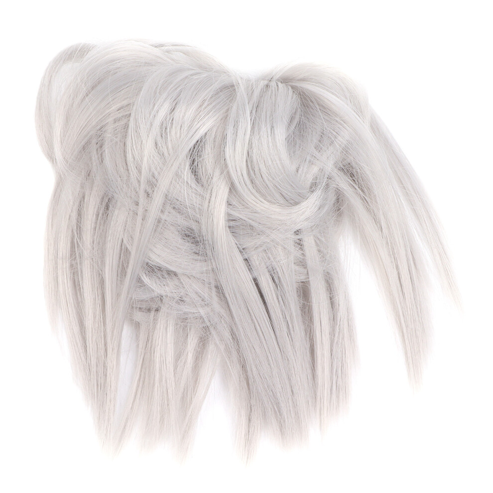 Synthetic Fiber Hair Extensions With Bendable Metal Offer Versatile Styling Options, Adjustable Elastic Band Ensures Secure And Comfortable Attachmen