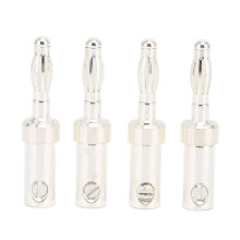 Luidsprekerconnector, helder geluid, 4,5 mm luidsprekerstekker, bredere basis om kortsluiting te minimaliseren, geschikt voor luidsprekerkabels tot
