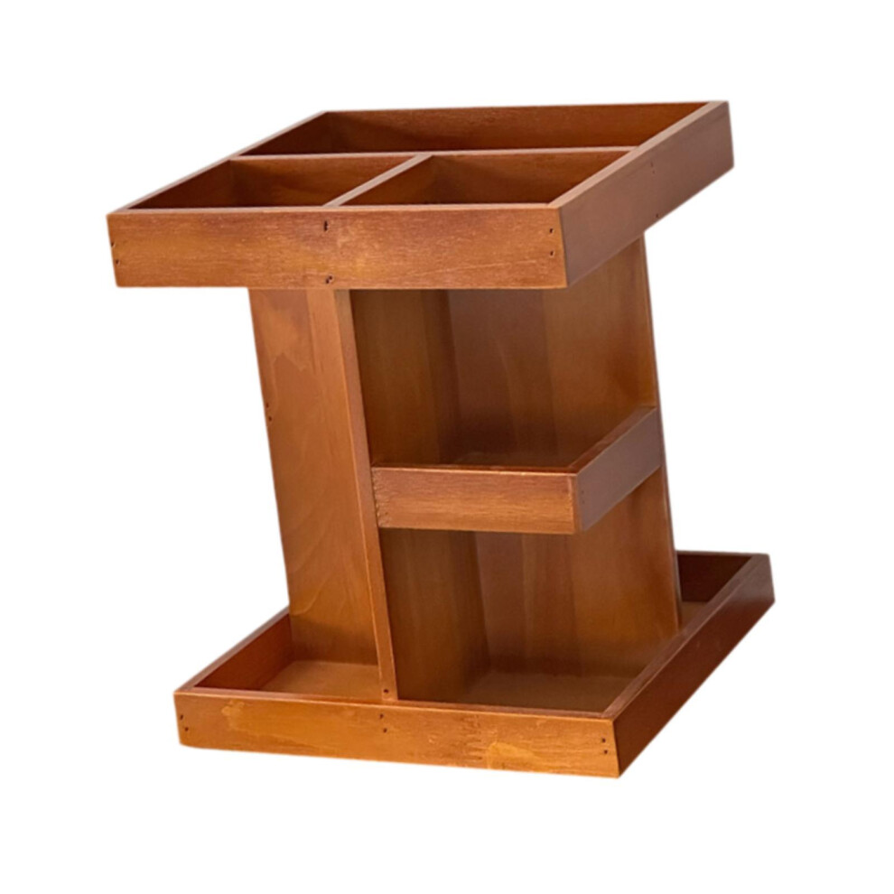 Brown Rotating Makeup Organizer For Vanity Gifts Makes Stunning
