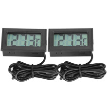 Digitale LCD-thermometer in Fahrenheit met externe sonde, waterdichte sensor, temperatuurmeter voor aquarium, koelkast, vochtbestendig, realtime