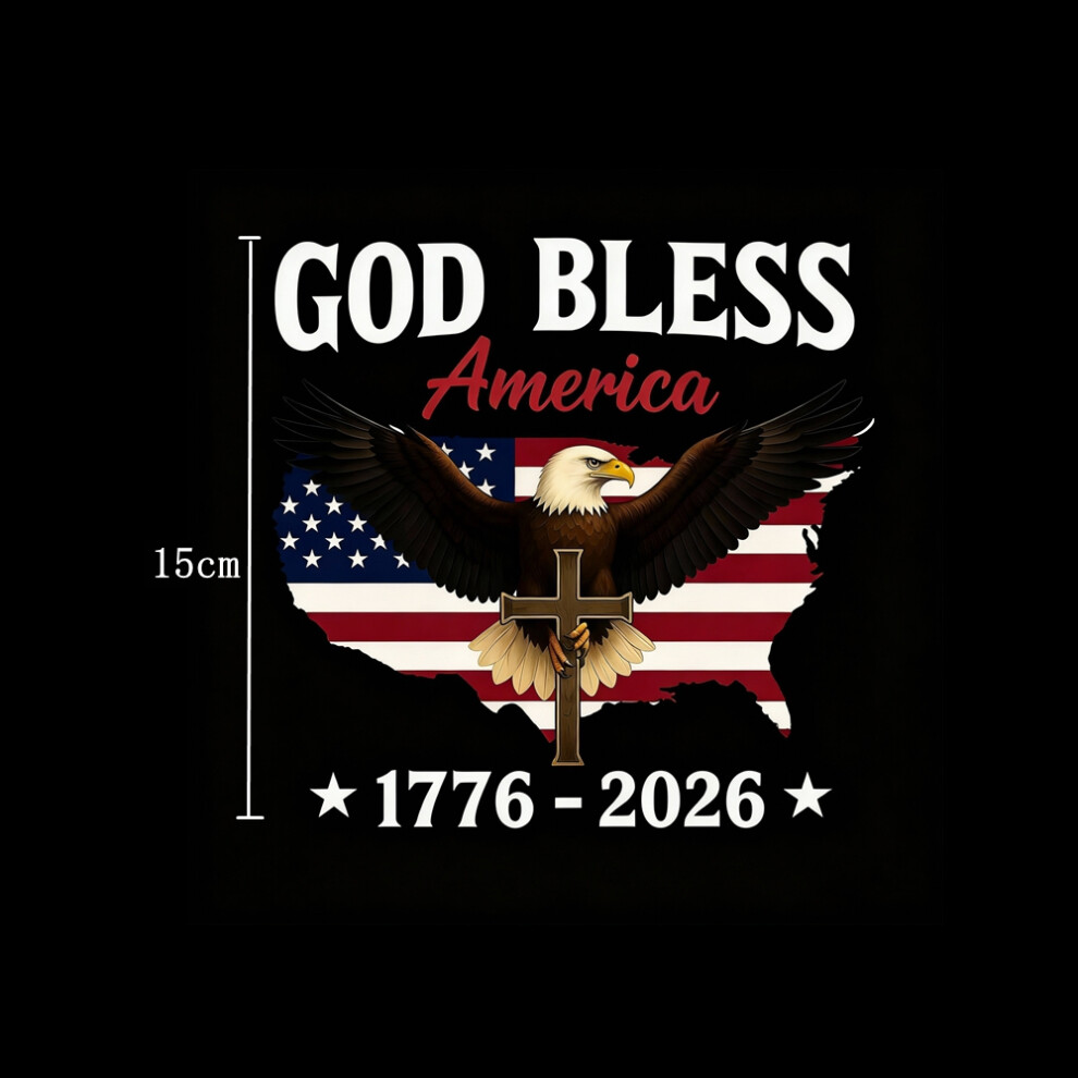 (S) Usa 250Th Anniversary Car Sticker, Flag Eagle Cross Decal, Vehicle Exterior Decoration, Suitable For Car Doors And Windows 6276105399972