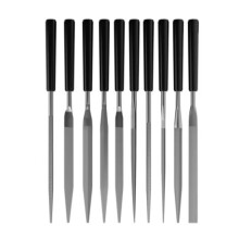10Pcs Needle File Set for Metal Wood Glass, Precision Filing with Durable Steel and FineTooth Finish