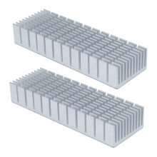 Aluminium CPU-Kühlkörper 2er-Pack Kühlermodul mit Schlitzen Radiator platine 120x40x20mm
