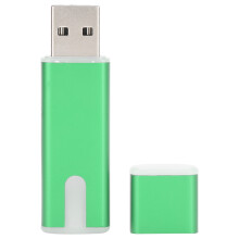Groene mini-USB-opslagoplossing: uw draagbare digitale wereld met hoge compatibiliteit, schitterende lichteffecten en veilige gegevensoverdracht.
