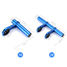 Aluminum Handlebar Extender for MTB Bicycle, Single/Double Rod, Black Red Blue