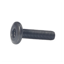 10pcs M6x25mm Black Hypotenuse Flat Head Hex Drive Screws for Secure Furniture Assembly