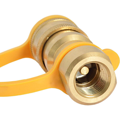 Brass Propane Adapter Quick Connect Fitting 3/8 Inch for BBQ Full Flow Conversion Easy Install 2