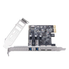 Tarjeta de Expansión PCI-e A USB 3.2, Adaptador PCIE de 5 Gbps, 2 Puertos Tipo C y 2 Puertos Tipo A, Tarjeta de Expansión USB 3.2 PCI-e.
