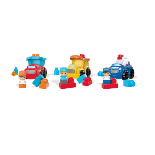 Mattel Mega Bloks Lil' Vehicles Classic With Mini Characters