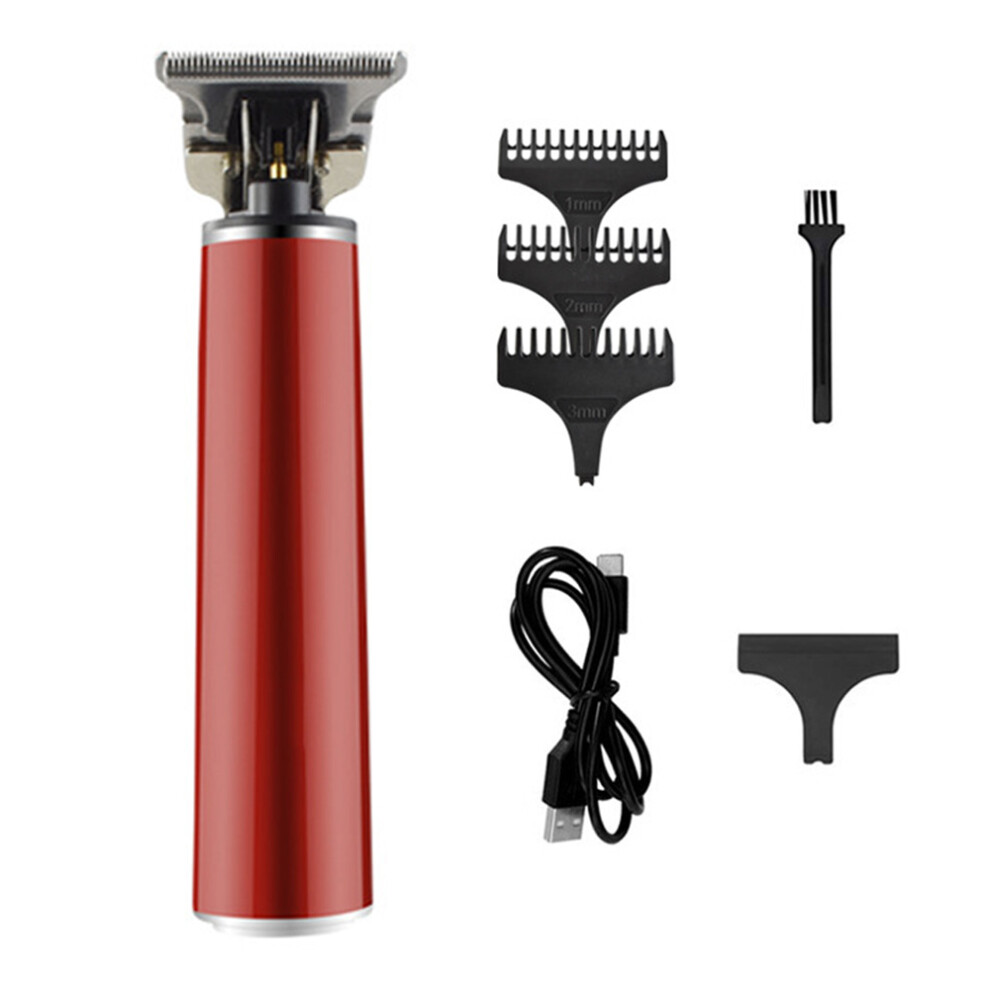 Sharp Stainless Steel Blades Hair Trimmer, Professional Cordless Clipper with T-Blade Design, USB Rechargeable Grooming Kit with LED Display Travel L