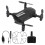 4K Drone με διπλή κάμερα, πτυσσόμενο μίνι τετρακόπτερο για αρχάριους ενήλικες, μαύρο 6