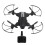 4K Drone με διπλή κάμερα, πτυσσόμενο μίνι τετρακόπτερο για αρχάριους ενήλικες, μαύρο 3