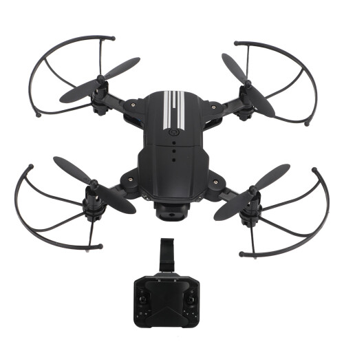 4K Drone με διπλή κάμερα, πτυσσόμενο μίνι τετρακόπτερο για αρχάριους ενήλικες, μαύρο 2