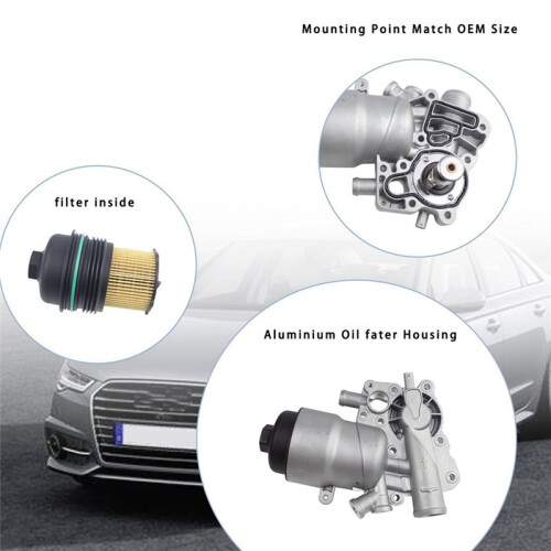 Engine Oil Filter Base Assembly Aluminum Modified Oil Filter Housing Assembly 059115389P 059115389K for 1