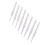8 crochets en aluminium - fleurs blanches, 15,2 cm 4