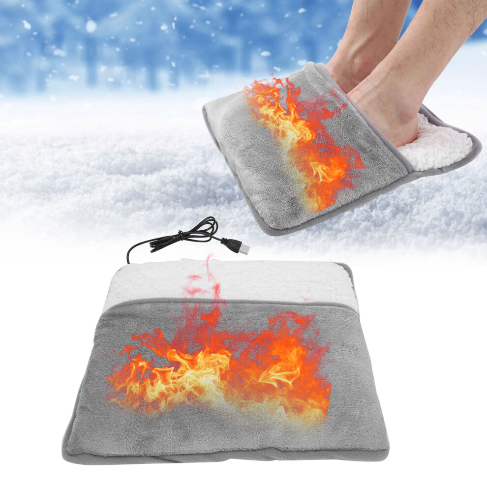 Portable Foot Warmer Mat USB Electric Heating Pad for Winter Feet Comfort