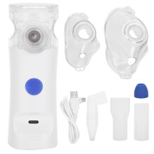 Cool Mist Steam Inhaler Easy Maintenance Mesh Nebulizer Quiet Operation Portable Compressor Nebuliser with Multiple Holes Steam Heads User Friendly