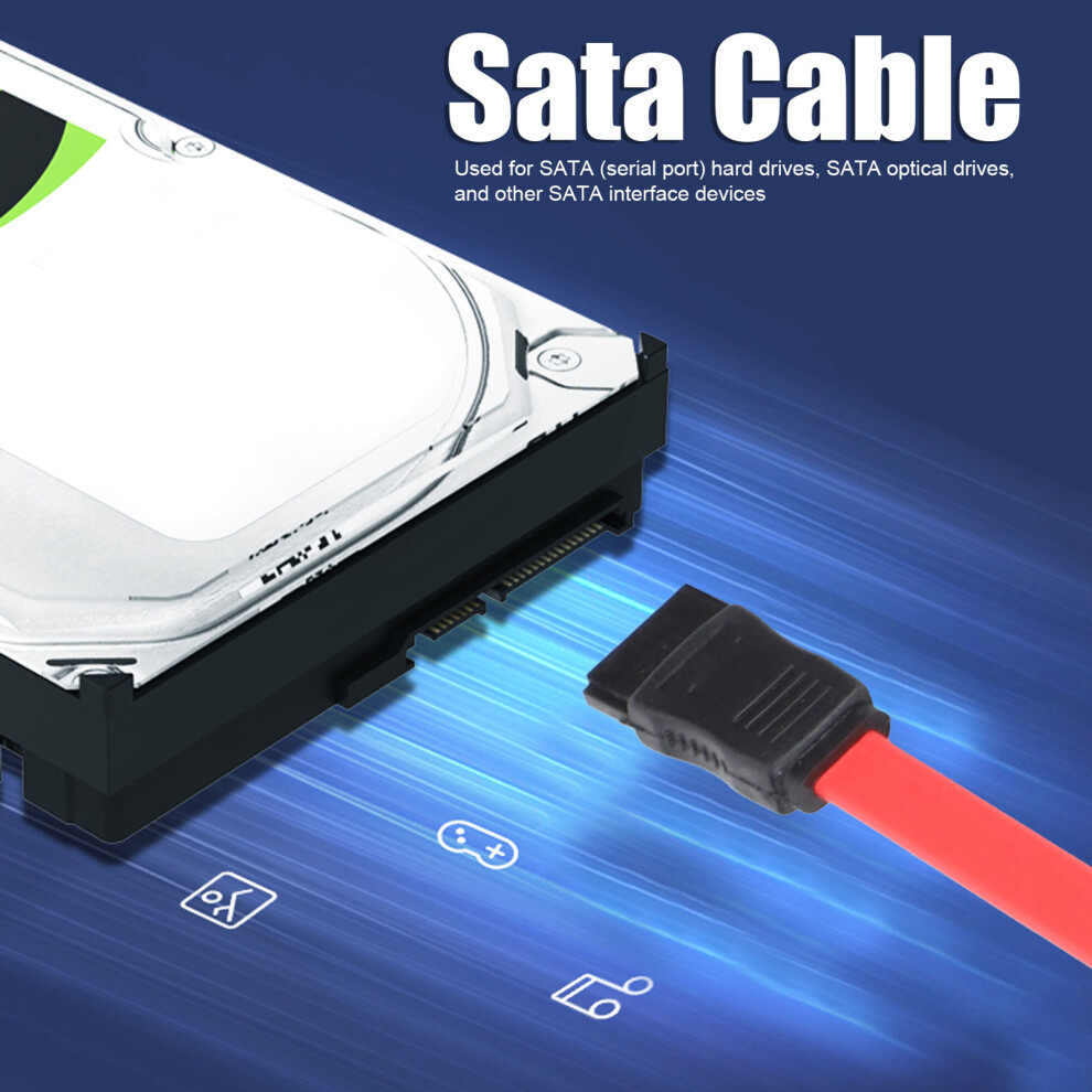 10 Stã¼Cke Sata Kabel 7Pin Mã¤Nnlich Zu Weiblich Ssd 7806371453703