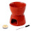 Ceramic Chocolate Fondue Cup Large Capacity Melting Mug-Red 1