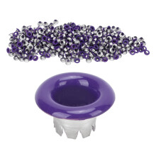 500 piezas de botones a presión de hierro YK4/5C32 Morado