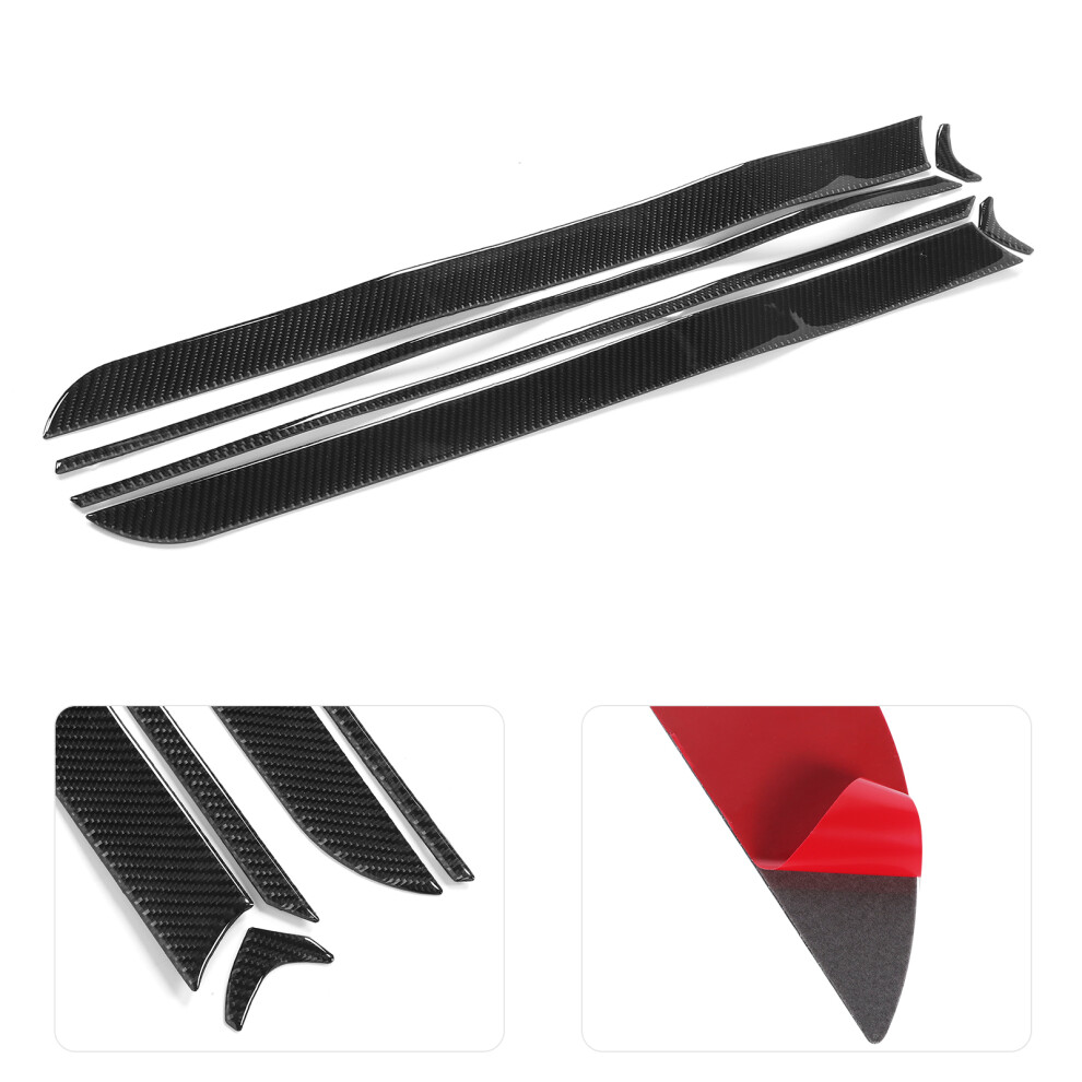 Mitsubishi Lancer Interior Door Trim Cover Carbon Fiber Panel Set 9411379549877