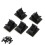 Lightweight Nylon Clips Multi-surface Compatible Clips Black Adhesive Backed Clips Adjustable Clamp Durable Cable Clamps Adjustable Cable Clips for 6