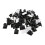 Lightweight Nylon Clips Multi-surface Compatible Clips Black Adhesive Backed Clips Adjustable Clamp Durable Cable Clamps Adjustable Cable Clips for 2