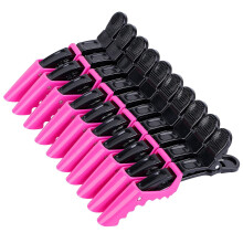 Stilvolle Haarspangen, professionelle Salonqualität, breite Zähne, Doppelgelenk-Krokodilklemmen für Damen, 8 Stück, verschiedene Farben,