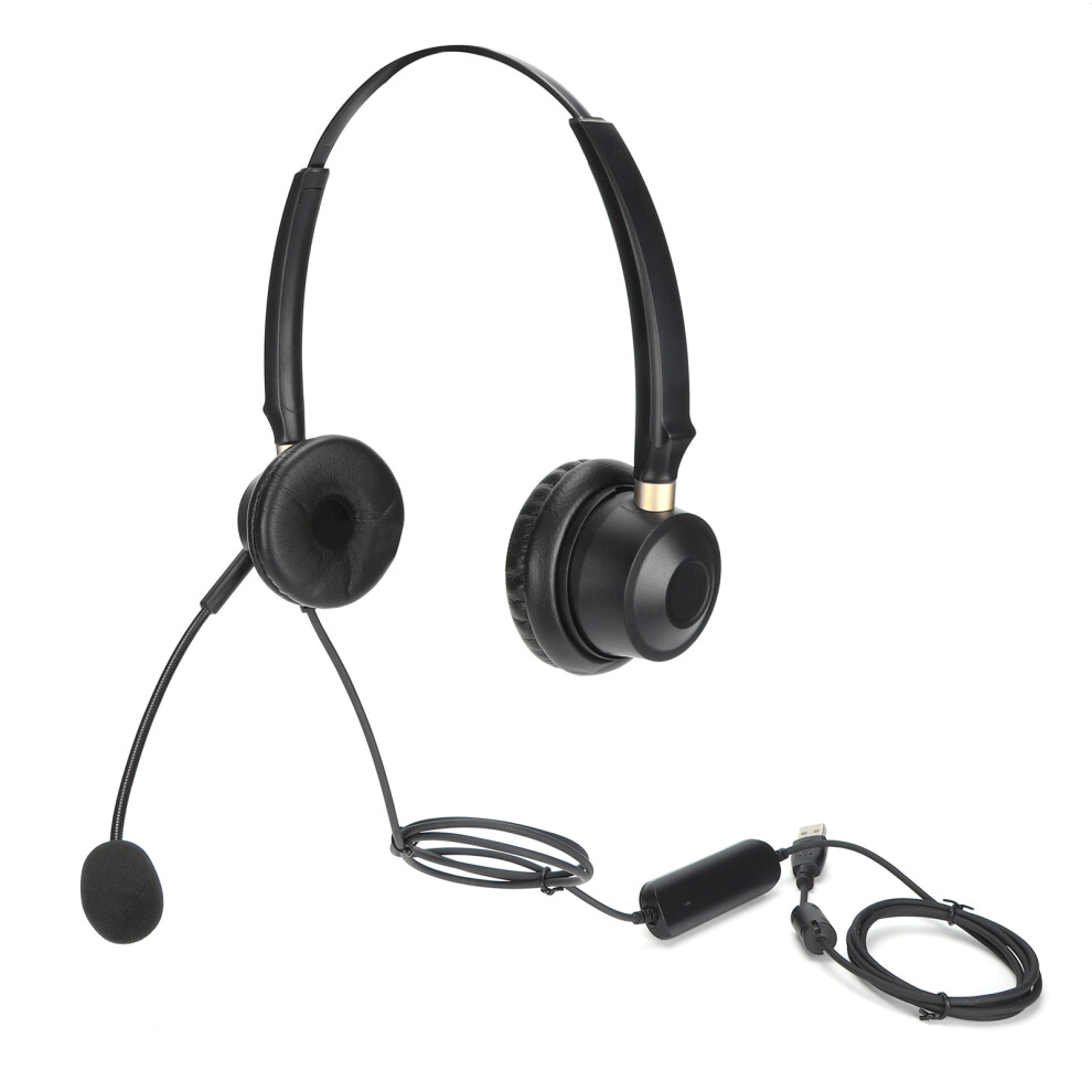 Binaural Headset With Lightweight Design And Soft Leatherette Ear Cushion, Flexible Boom For Precise Microphone Positioning 9773935215627