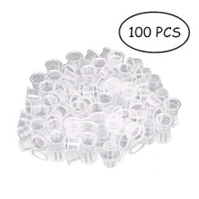 Professional Tattoo Kits Essentials, 100 Count Disposable Pigment Caps, Ink Caps With Base, Perfect For Artists, Ensuring No Mess And Clean Workspace