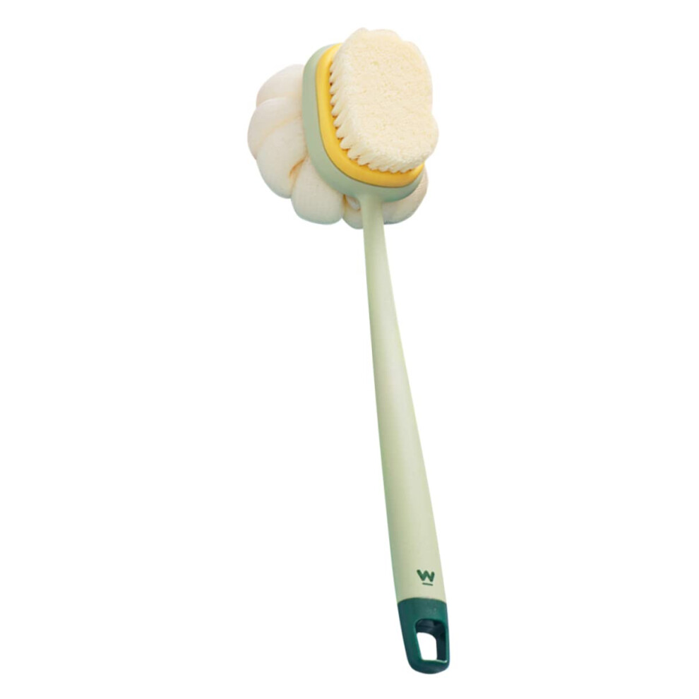 Long Handle Back Scrubber and DualSided Body Brush for Exfoliation and HardtoReach Areas