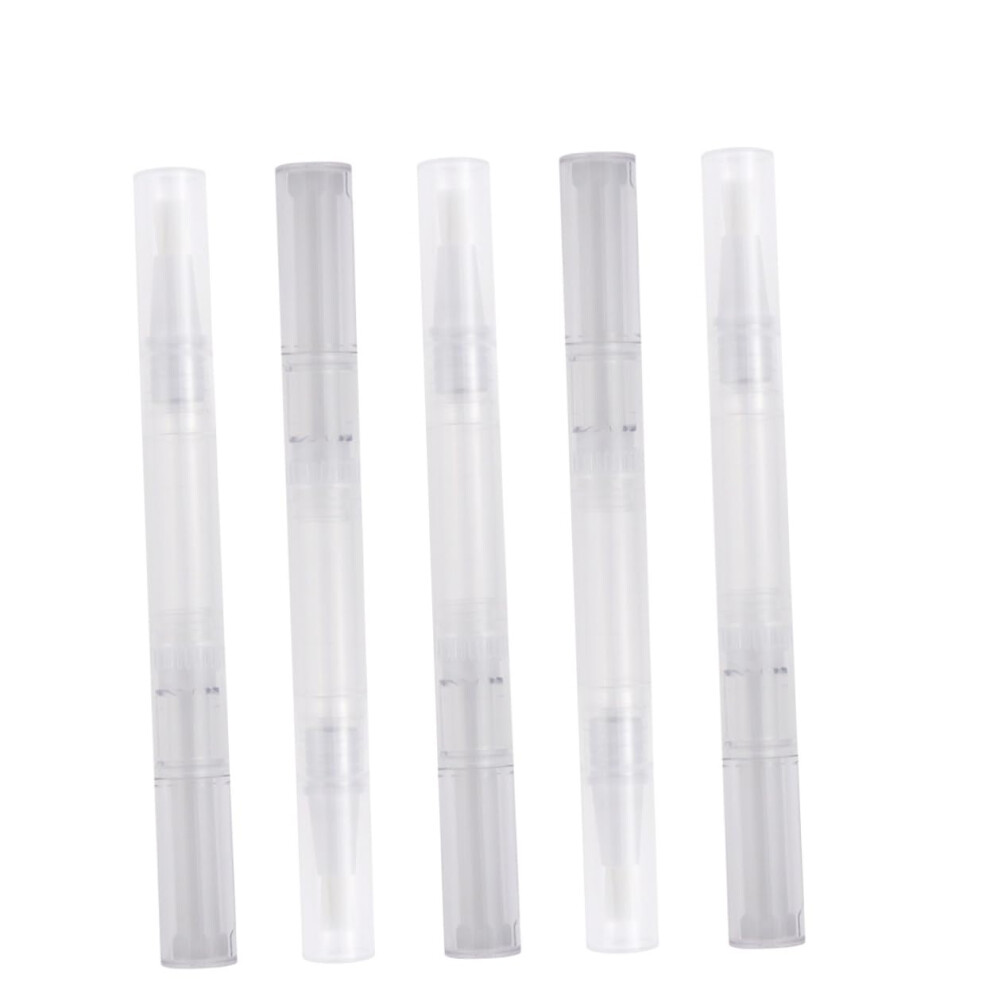 White Refillable Cuticle Oil Pen 10 Pack 3Ml With Soft Brush Tip For Precise Nail Care Application
