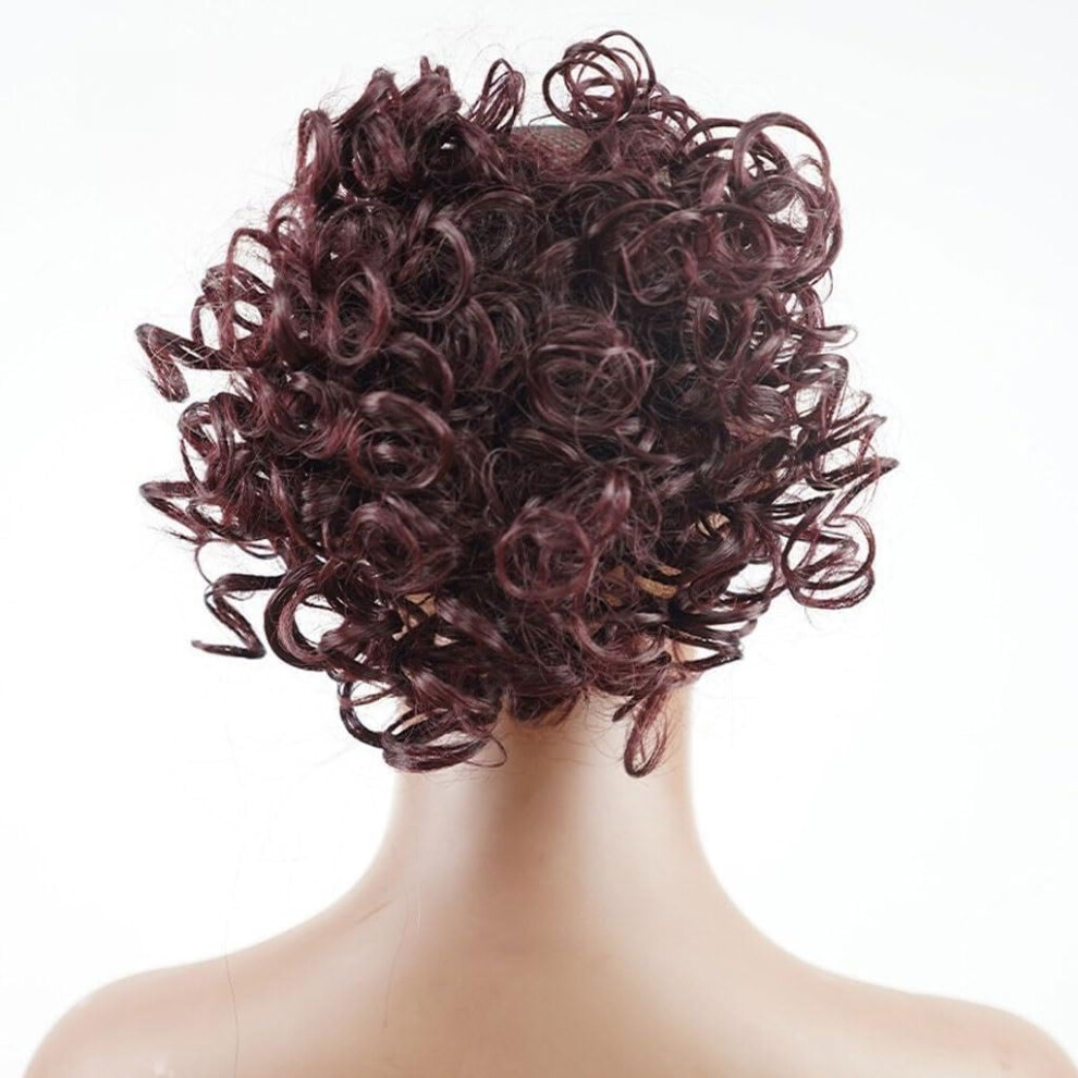Curly Ponytail Hair Extension with Comb  Fluffy Synthetic Hair Bun for Women, Color 13