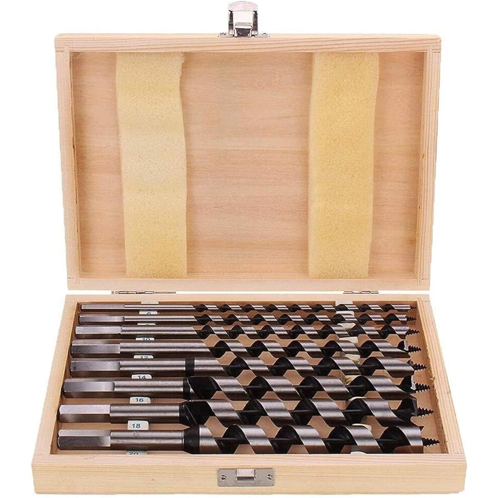 Cobalt Drill Bit Set 8Pcs 6-20Mm Wood Auger Bits For Woodworking With Storage Box 9187378486818