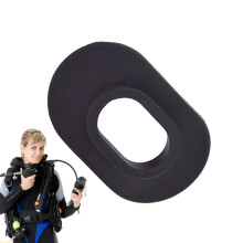 Snorkel Mouthpiece Replacement, Soft Silicone Lip Guard, Compatible With Most Snorkels, Black, For Deep Freediving