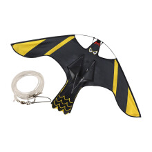 Realistic Bird Scare Kite with Telescopic Stand for Pigeon Deterrent and Garden Crop Protection 1.4m