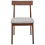 Beliani Set of 2 Dining Chairs ISLE Wood Brown/Grey 3