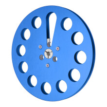 Bobina de toma de aluminio de 7 pulgadas para cinta de 1/4 de pulgada, universal, azul