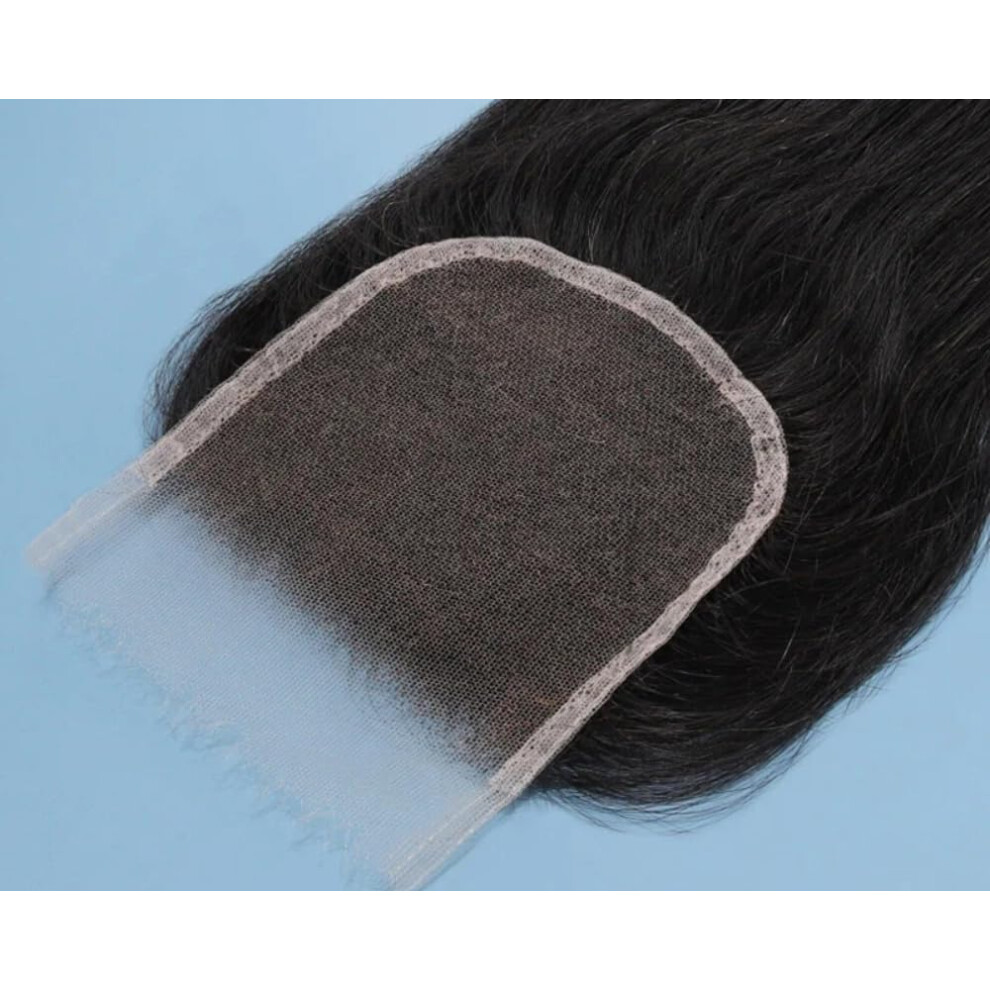 Unisex Hd Lace Closure 5X5 Ultra Thin Swiss Lace Virgin Hair Pre Plucked Natural Hairline 22Inch