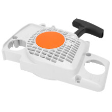 Placa de partida manual de substituição para motosserra Stihl MS180. Fácil instalação. PVC resistente ao desgaste. Compatível com os modelos