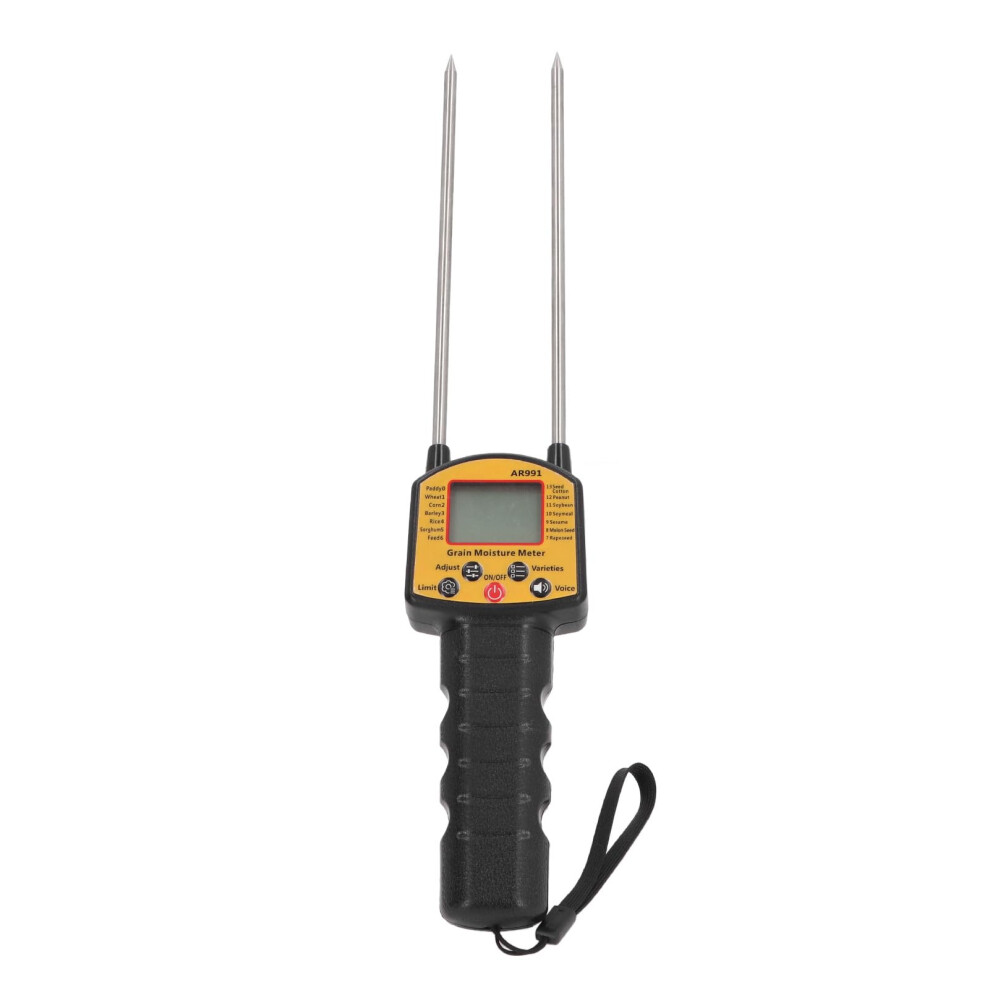 Grain Moisture Meter With Voice Prompt Lcd Display For Wheat Corn Rice Peanuts Soybeans Hay 9199774660044